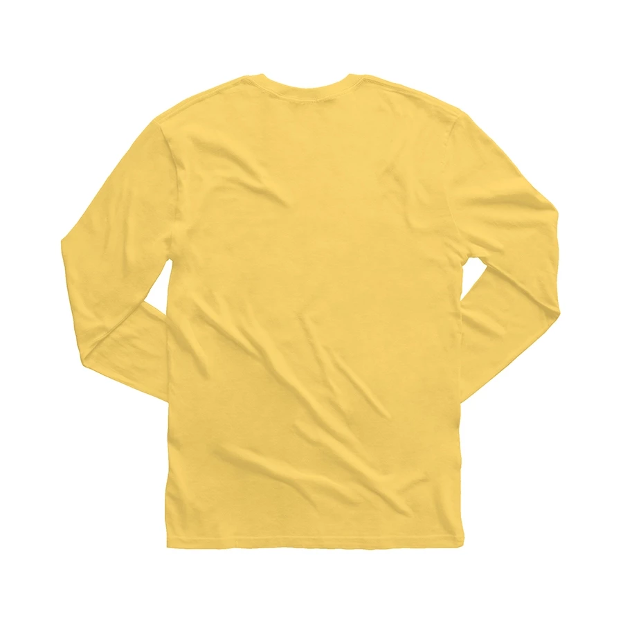 T-Shirt Patta Curve Logo Longsleeve - Lemon Drop