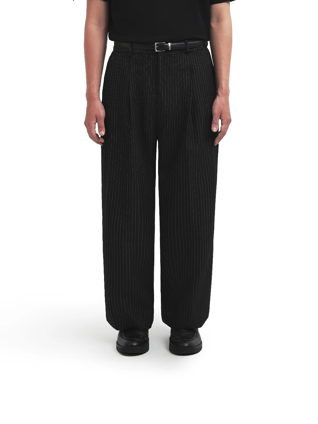Celana Panjang Lebar Stripe Pria